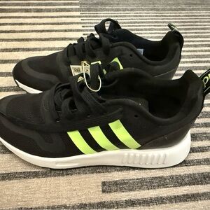 Adidas Black and Lime Green Athletic Shoes NWT